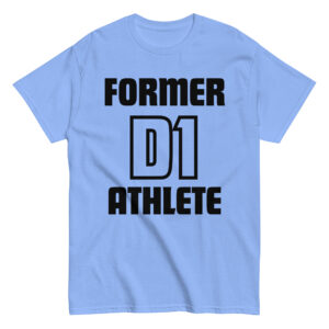 Men's classic tee Former-D1-Athlete-(Futura)-in-Black-Letters
