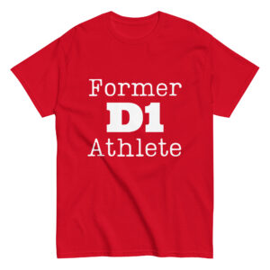 Men's classic tee Former-D1-Athlete-(Type)-in-White-Letters