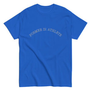Men's classic tee Former-D1-Athlete-(Type)-Half-Line-in-Gray-Letters