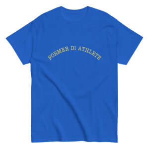 Men's classic tee Former-D1-Athlete-(Type)-Half-Line-in-Yellow-Letters