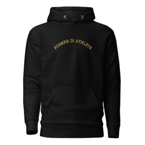 Unisex Hoodie Former-D1-Athlete-(Type)-Half-Line-in-Yellow-Letters