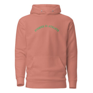 Unisex Hoodie Former-D1-Athlete-(Type)-Half-Line-in-Green-Letters