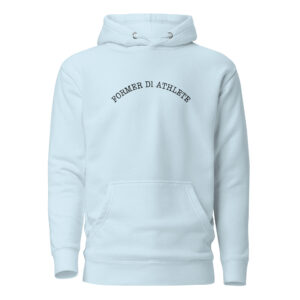 Unisex Hoodie Former-D1-Athlete-(Type)-Half-Line-in-Black-Letters